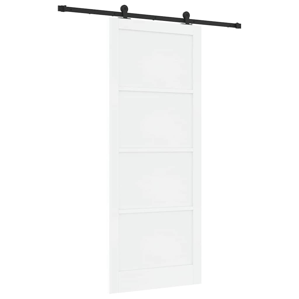 Schuifdeurset Wit en zwart 93 x 232 cm
