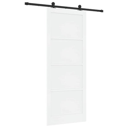 Schuifdeurset Wit en zwart 93 x 232 cm