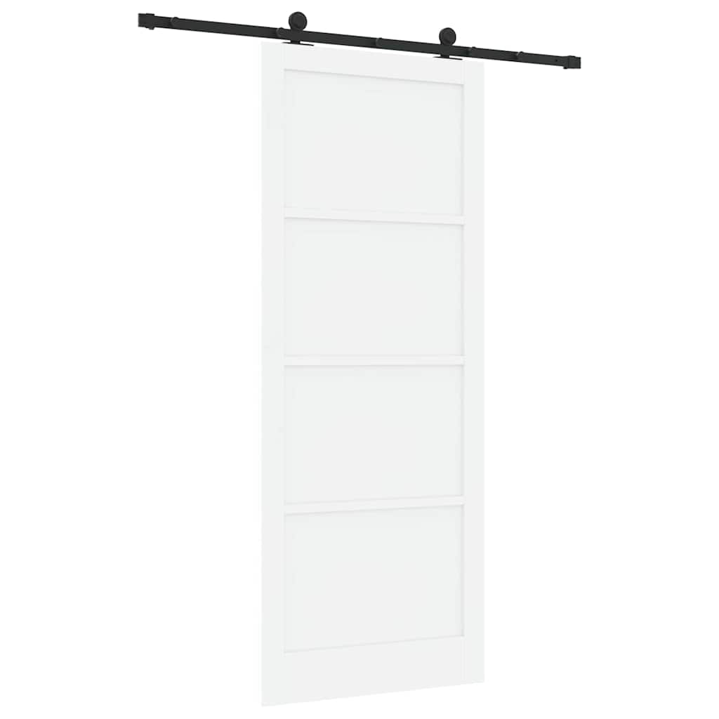 Schuifdeurset Wit en zwart 93 x 232 cm