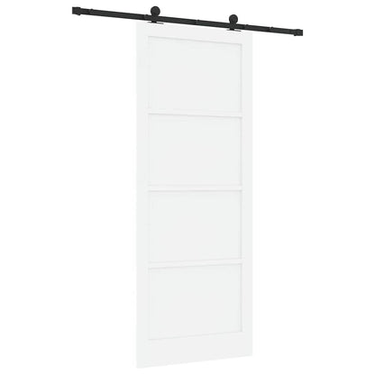 Schuifdeurset Wit en zwart 93 x 232 cm
