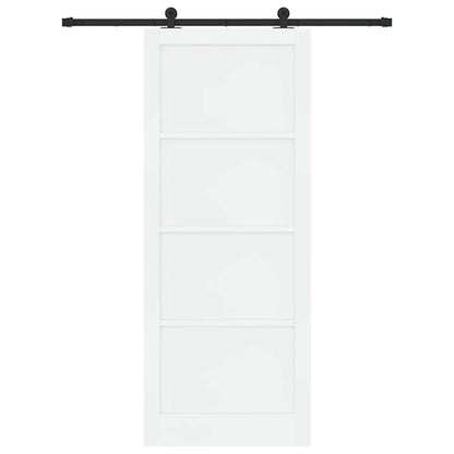 Schuifdeurset Wit en zwart 93 x 232 cm