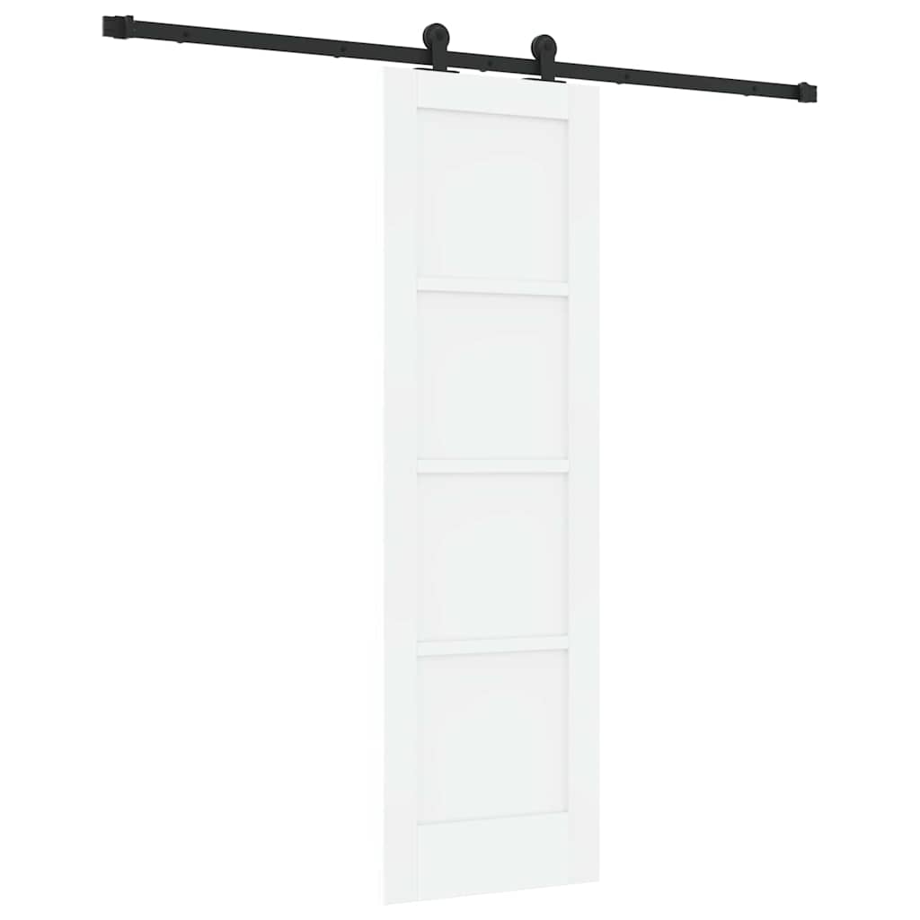Schuifdeurset Wit en zwart 61 x 198,5 cm