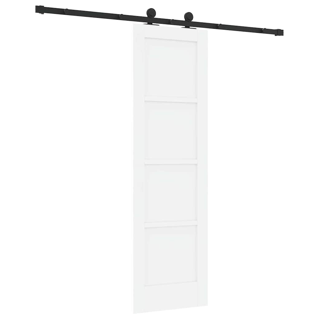 Schuifdeurset Wit en zwart 61 x 198,5 cm