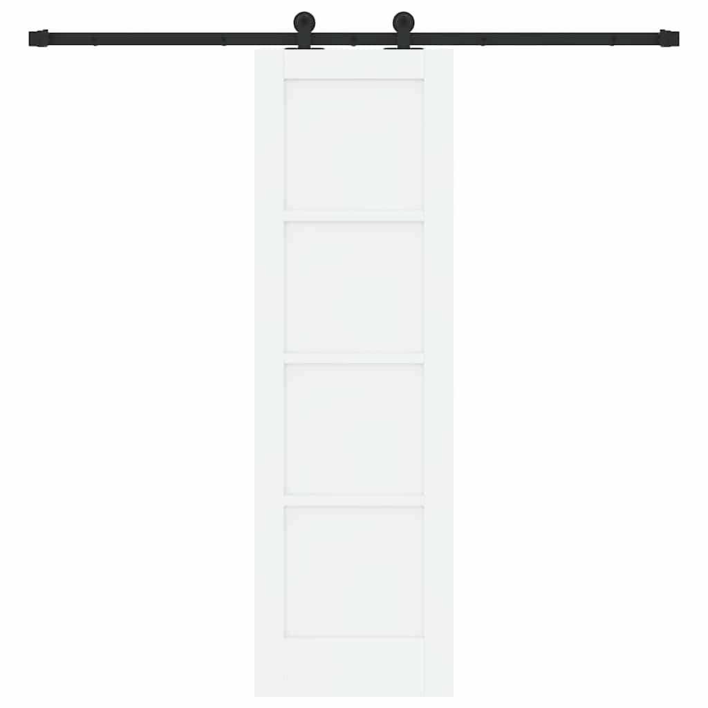 Schuifdeurset Wit en zwart 61 x 198,5 cm