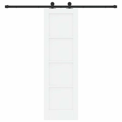 Schuifdeurset Wit en zwart 61 x 198,5 cm