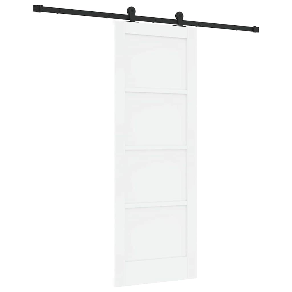 Schuifdeurset Wit en zwart 73.5 x 198.5 cm