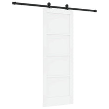 Schuifdeurset Wit en zwart 73.5 x 198.5 cm