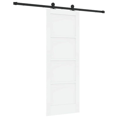 Schuifdeurset Wit en zwart 73.5 x 198.5 cm