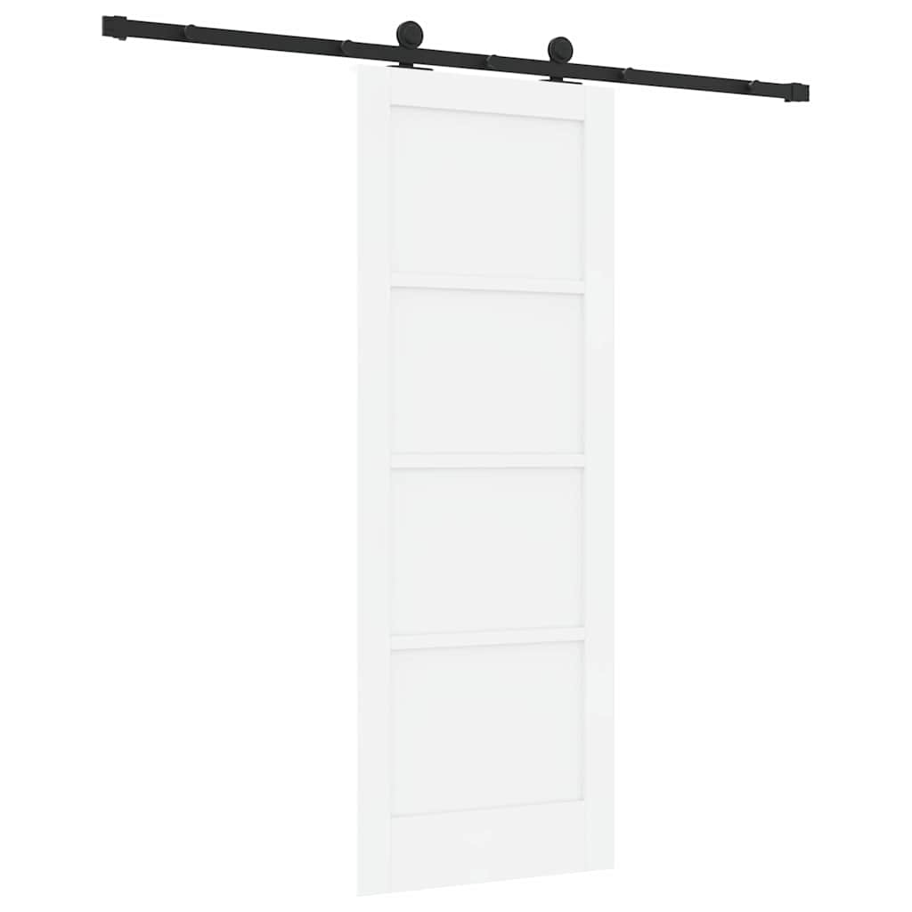 Schuifdeurset Wit en zwart 73.5 x 198.5 cm