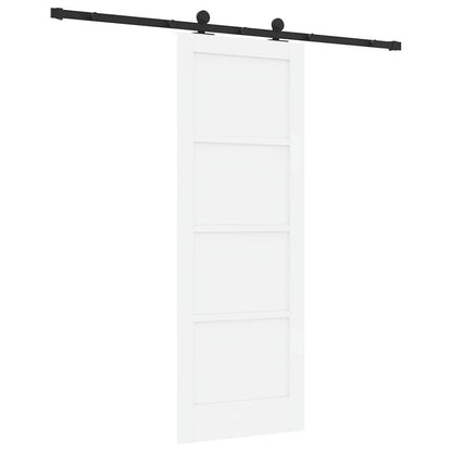 Schuifdeurset Wit en zwart 73.5 x 198.5 cm