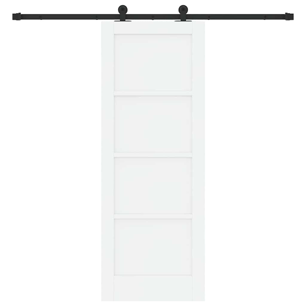 Schuifdeurset Wit en zwart 73.5 x 198.5 cm