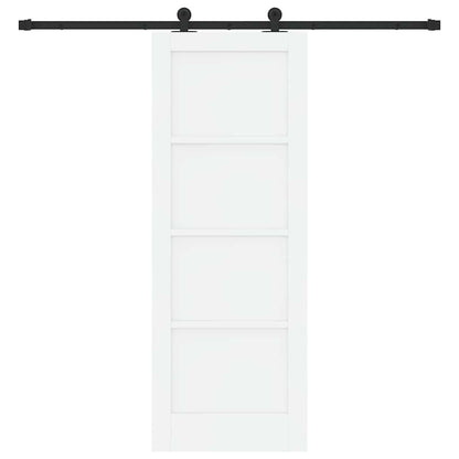 Schuifdeurset Wit en zwart 73.5 x 198.5 cm