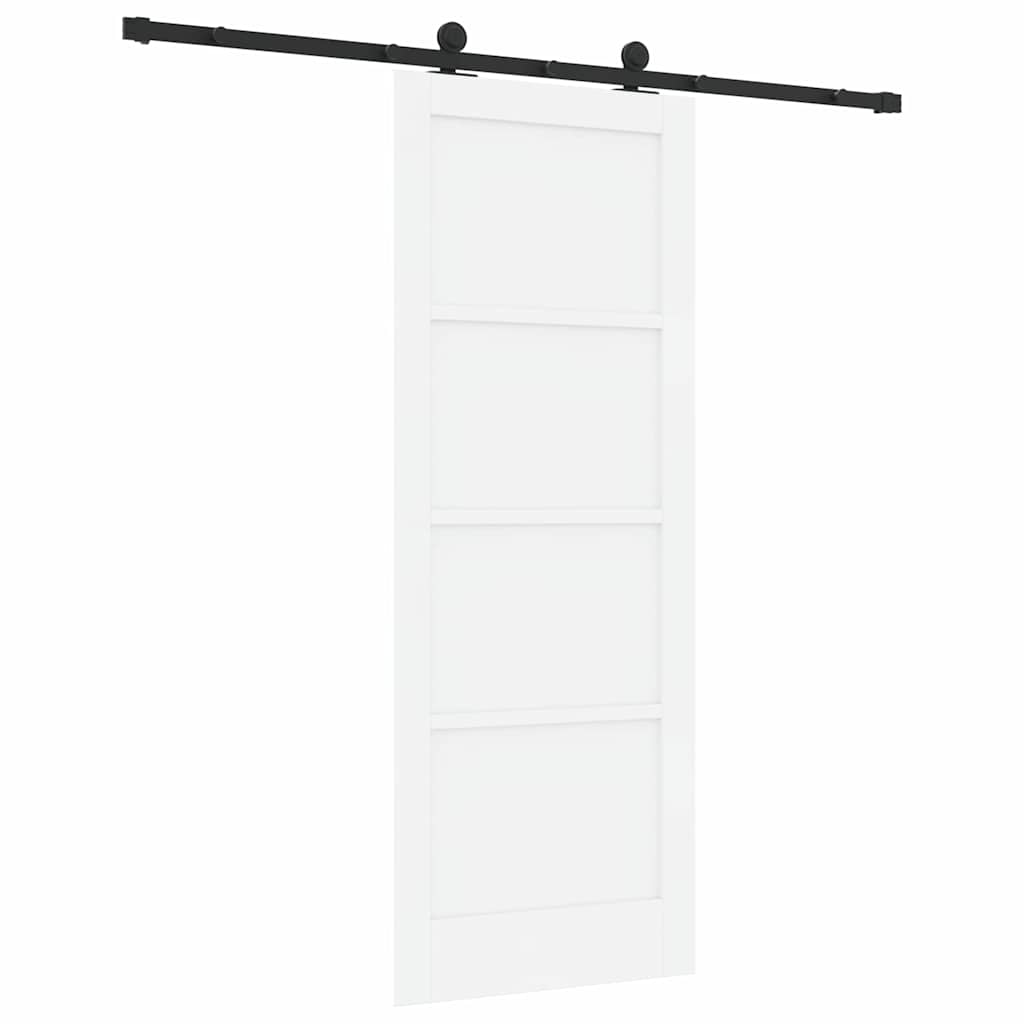 Schuifdeurset Wit en zwart 78 x 202 cm