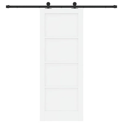 Schuifdeurset Wit en zwart 78 x 202 cm