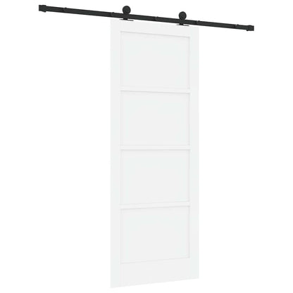 Schuifdeurset Wit en zwart 83 x 211 cm