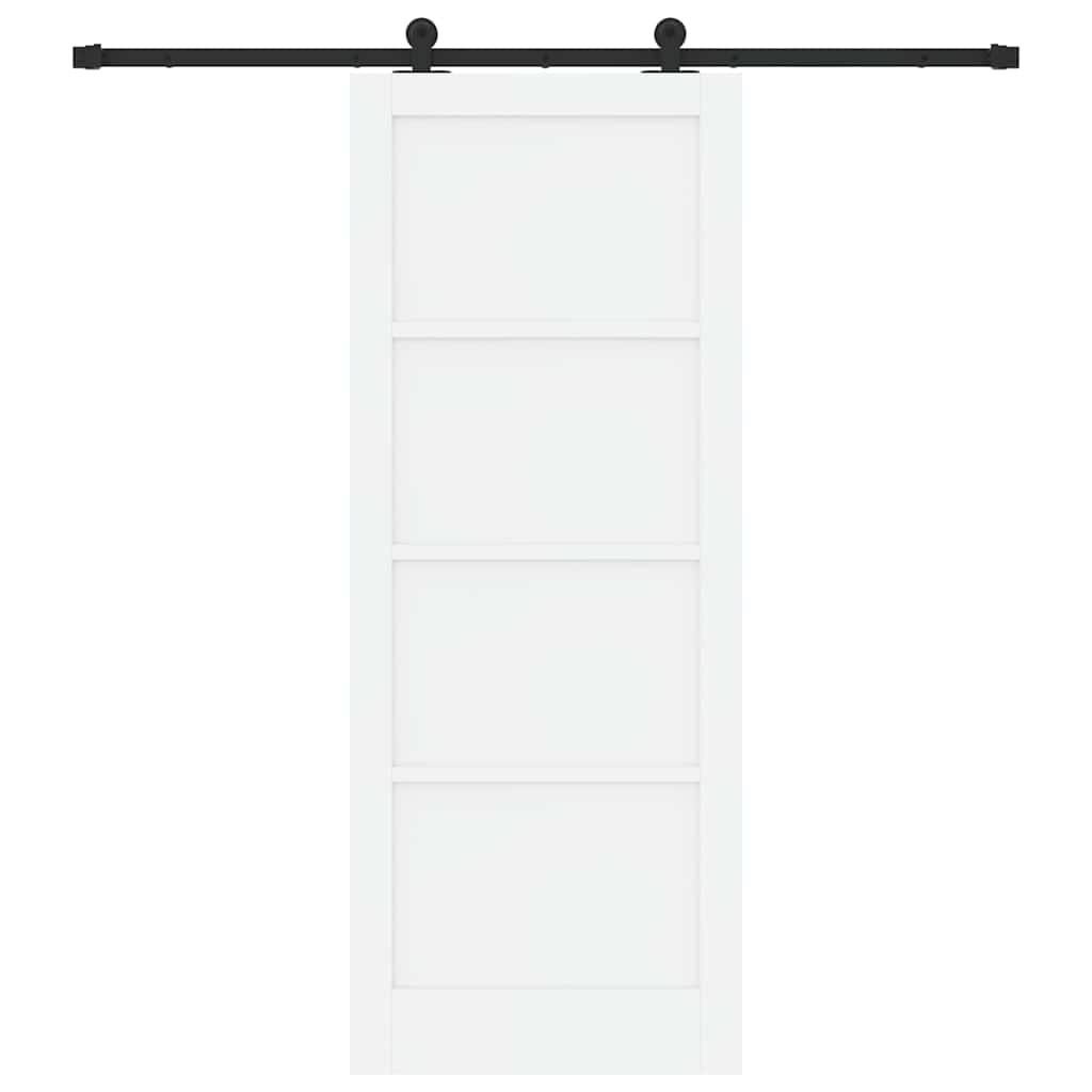 Schuifdeurset Wit en zwart 83 x 211 cm