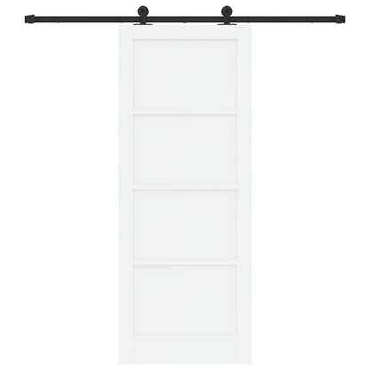 Schuifdeurset Wit en zwart 83 x 211 cm