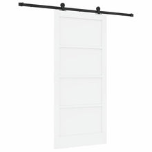 Schuifdeurset Wit en zwart 93 x 202 cm