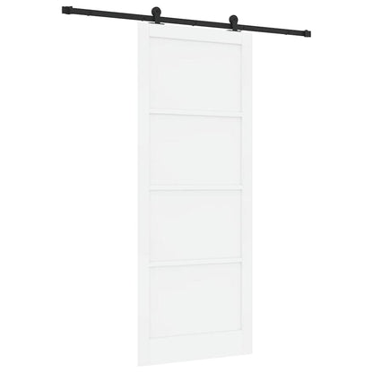 Schuifdeurset Wit en zwart 93 x 232 cm