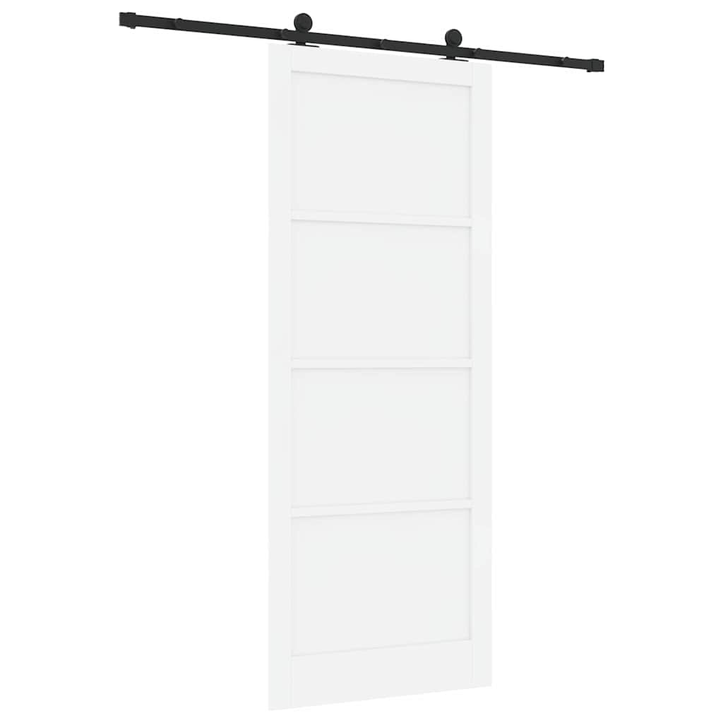 Schuifdeurset Wit en zwart 93 x 232 cm
