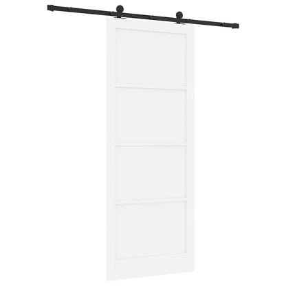 Schuifdeurset Wit en zwart 93 x 232 cm