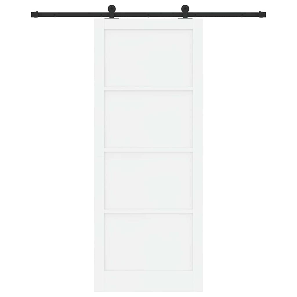 Schuifdeurset Wit en zwart 93 x 232 cm