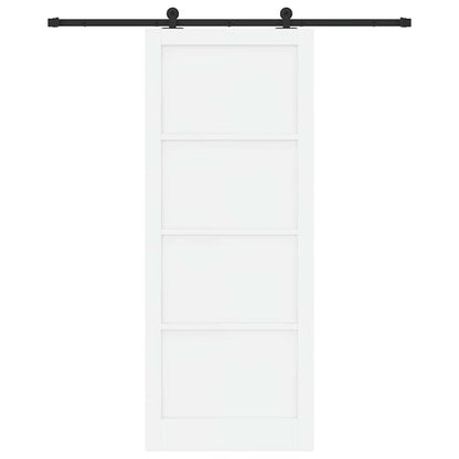 Schuifdeurset Wit en zwart 93 x 232 cm