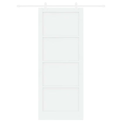 Schuifdeur Wit 93 x 232 cm Massief grenenhout en staal