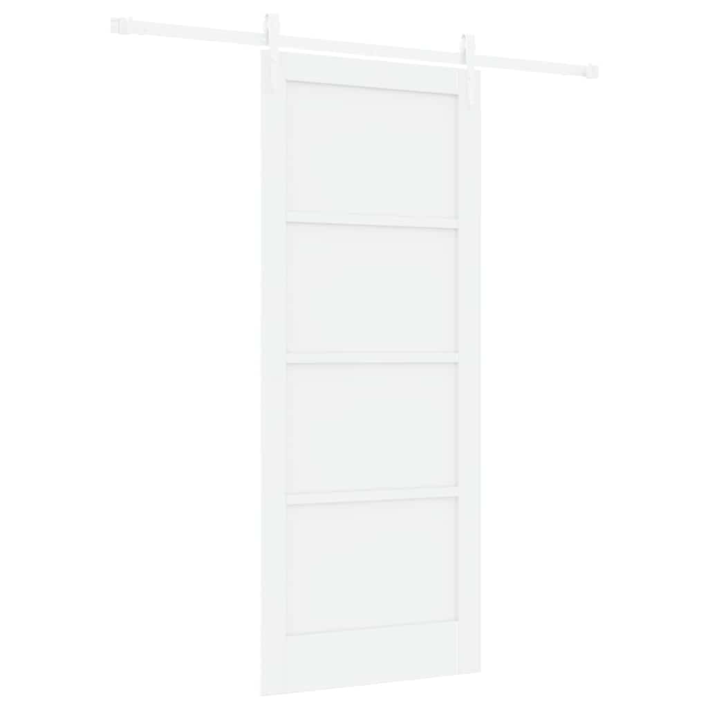 Schuifdeur ORKDAL Wit 83 x 202 cm Massief grenenhout