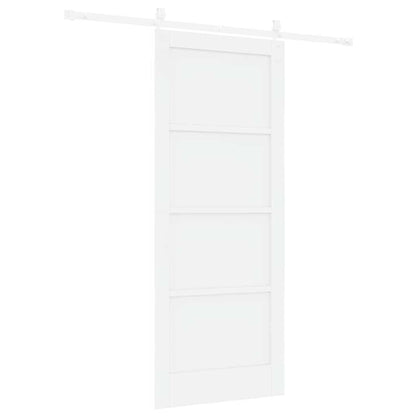 Schuifdeur ORKDAL Wit 83 x 202 cm Massief grenenhout