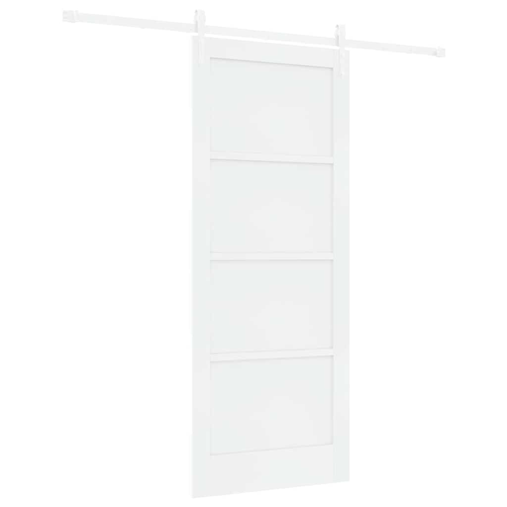Schuifdeur ORKDAL Wit 83 x 202 cm Massief grenenhout