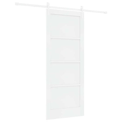 Schuifdeur ORKDAL Wit 83 x 202 cm Massief grenenhout