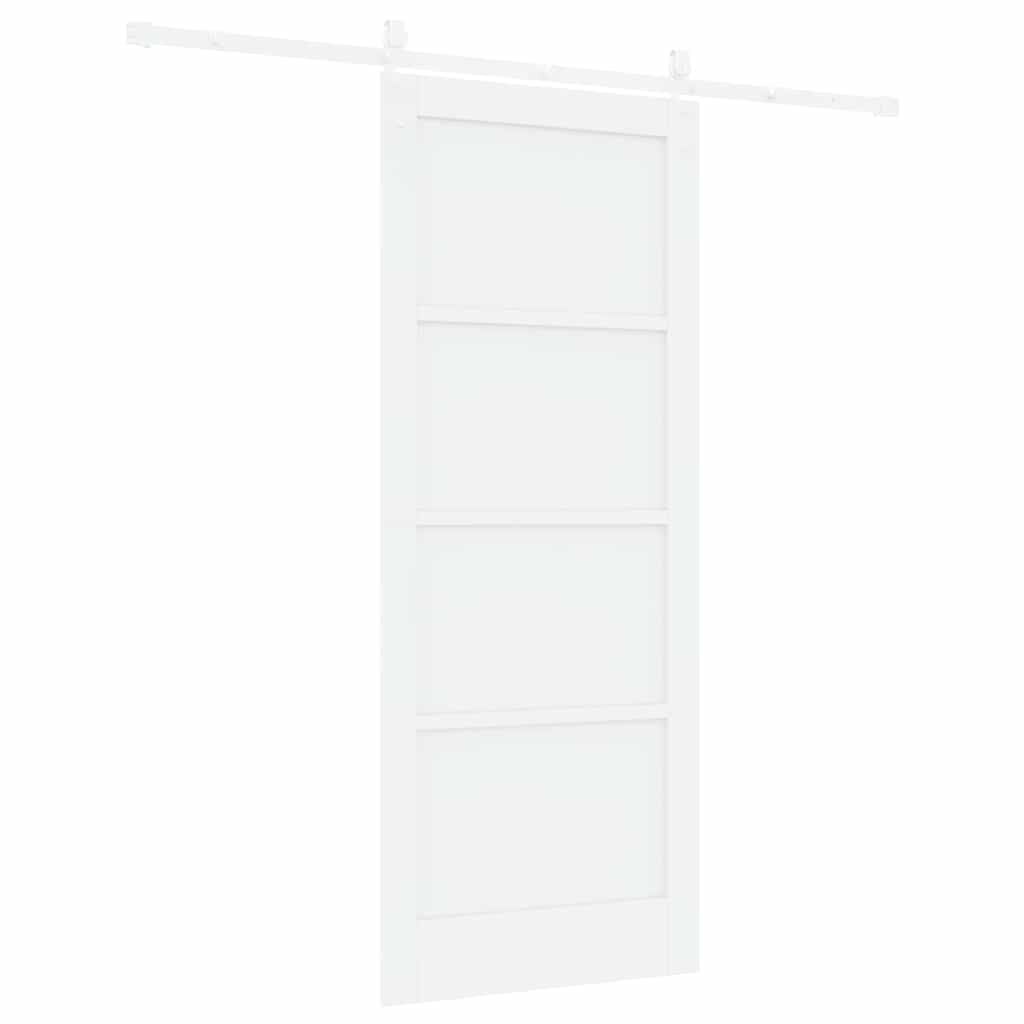 Schuifdeur ORKDAL Wit 83 x 202 cm Massief grenenhout