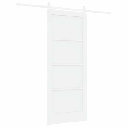Schuifdeur ORKDAL Wit 83 x 202 cm Massief grenenhout