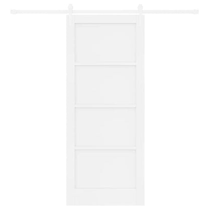 Schuifdeur ORKDAL Wit 83 x 202 cm Massief grenenhout