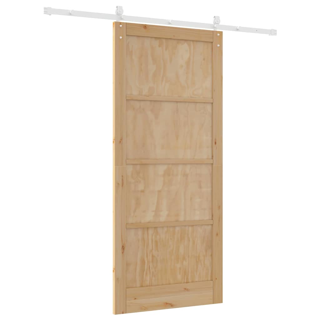 Schuifdeur Anders ORKDAL Natuurlijk en wit 93 x 211 cm