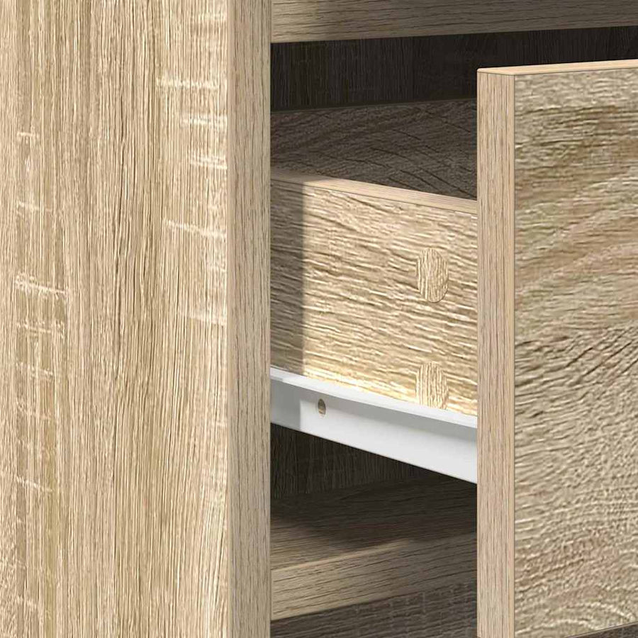 Dressoir met lade Sonoma Eiken 40 x 40,5 x 75 cm Bewerkt hout
