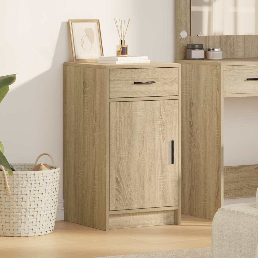 Dressoir met lade Sonoma Eiken 40 x 40,5 x 75 cm Bewerkt hout