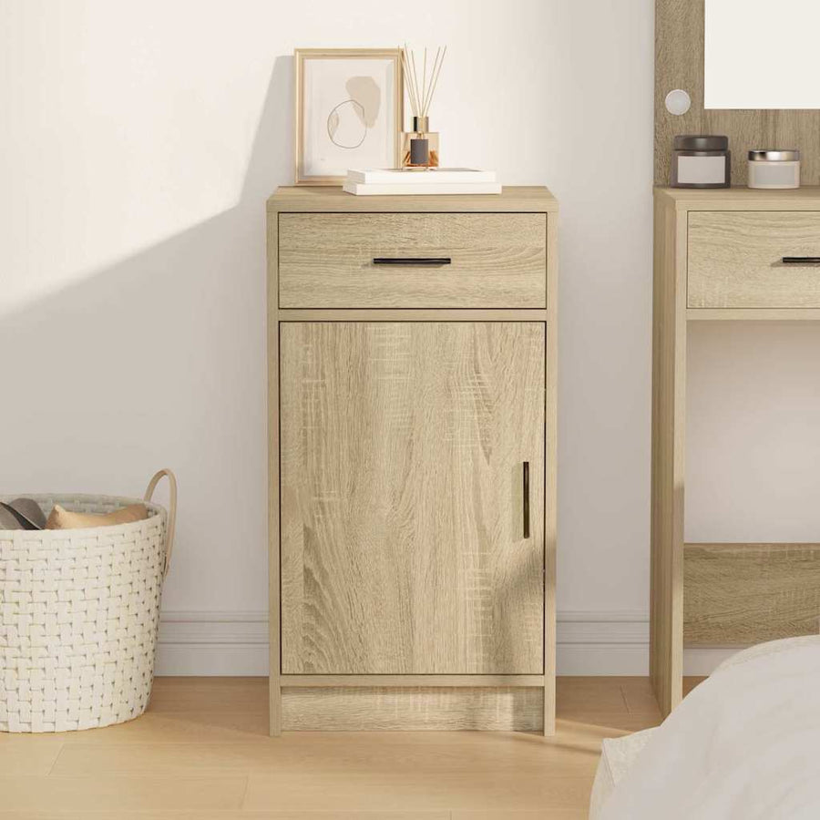 Dressoir met lade Sonoma Eiken 40 x 40,5 x 75 cm Bewerkt hout