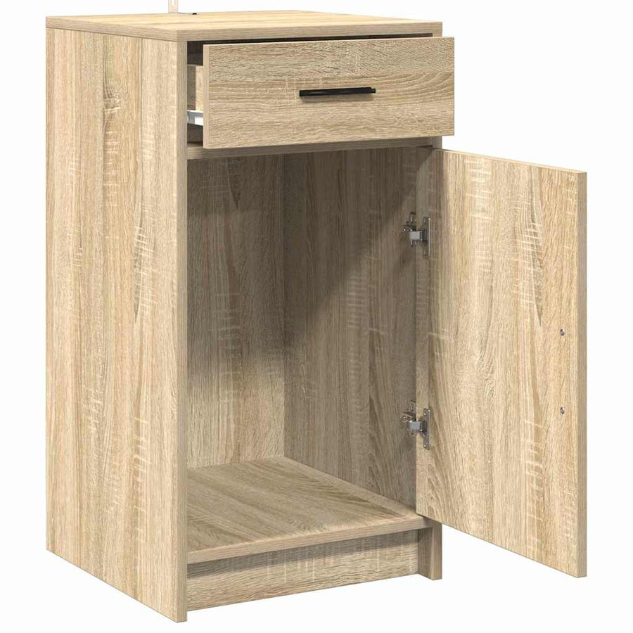 Dressoir met lade Sonoma Eiken 40 x 40,5 x 75 cm Bewerkt hout