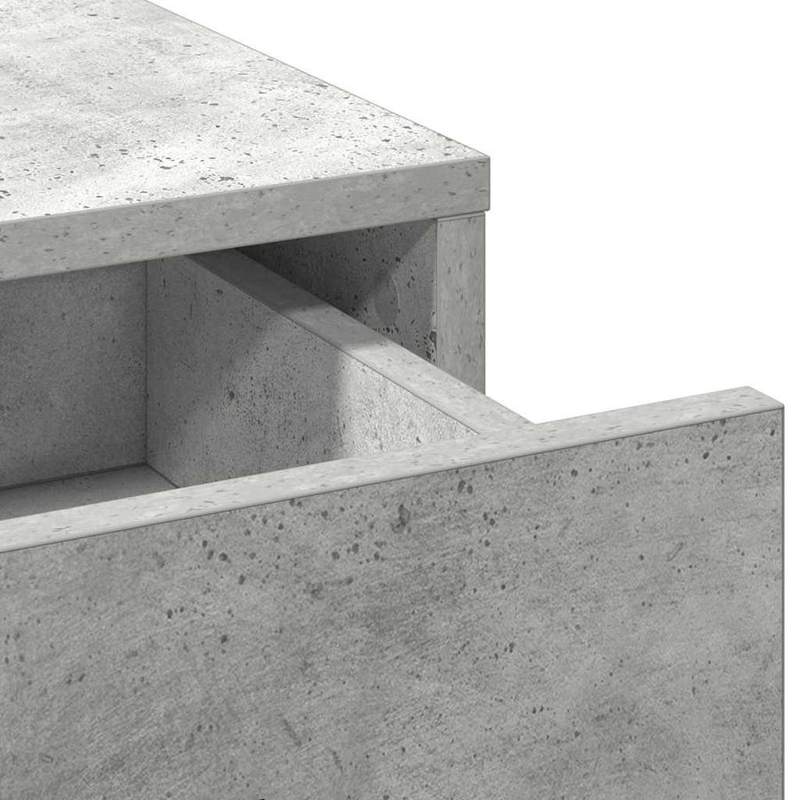 Dressoir met lade Beton Grijs 40 x 40,5 x 75 cm Bewerkt hout