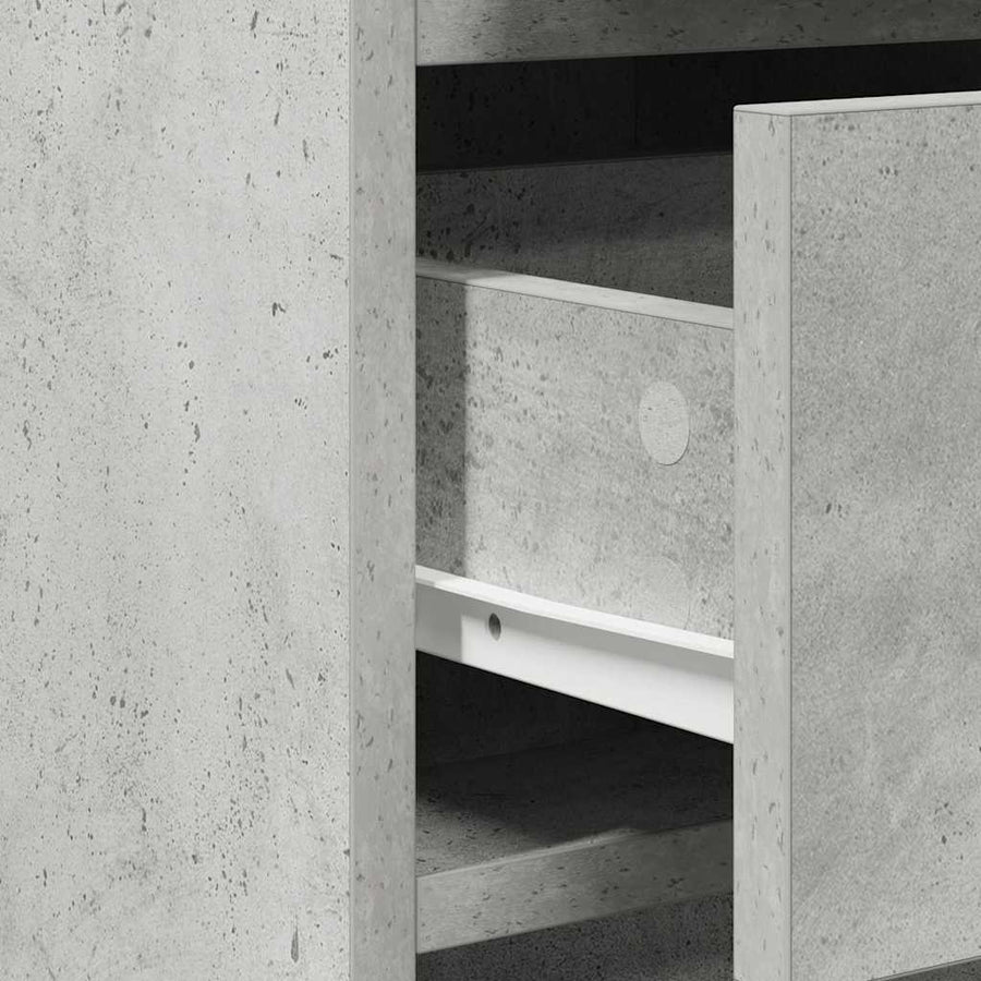 Dressoir met lade Beton Grijs 40 x 40,5 x 75 cm Bewerkt hout