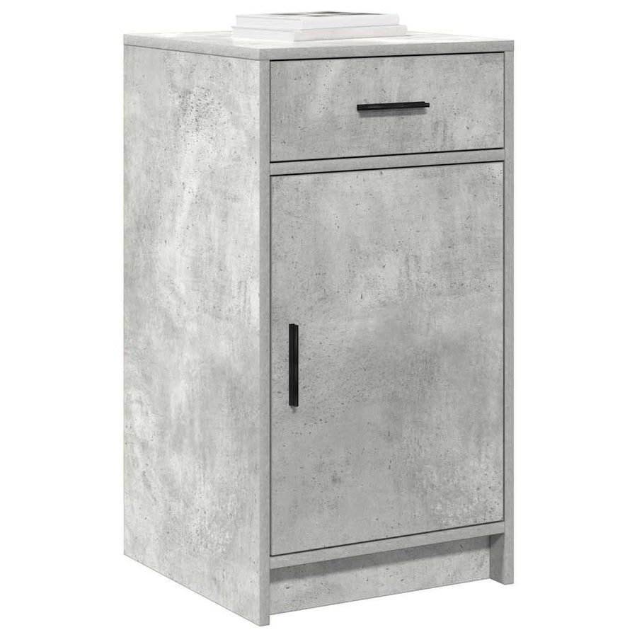 Dressoir met lade Beton Grijs 40 x 40,5 x 75 cm Bewerkt hout