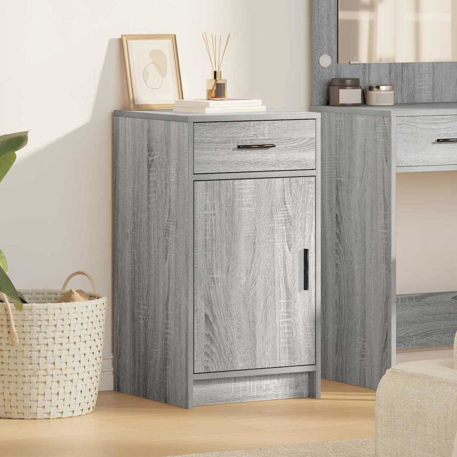 Dressoir met lade Grijs Sonoma 40 x 40,5 x 75 cm Bewerkt hout
