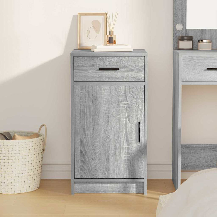 Dressoir met lade Grijs Sonoma 40 x 40,5 x 75 cm Bewerkt hout