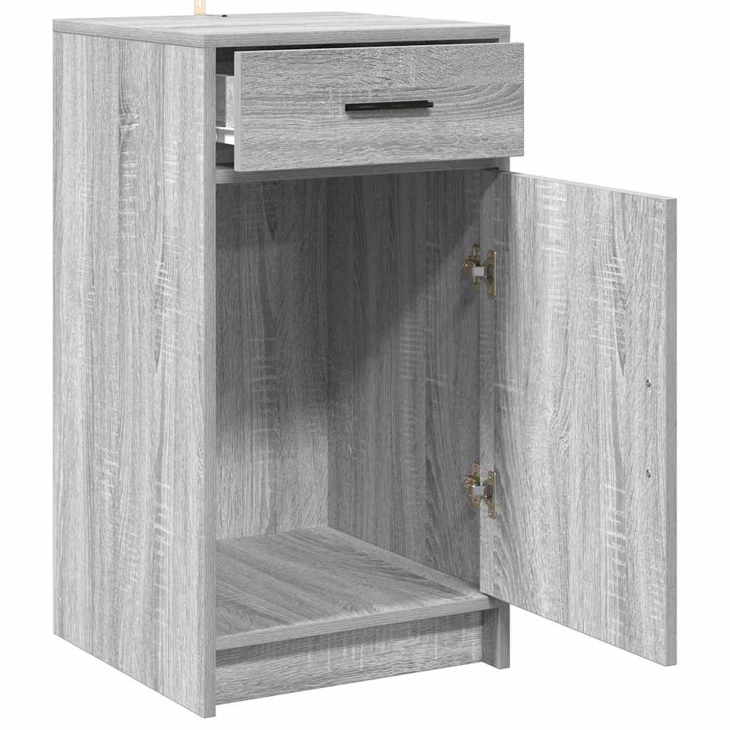 Dressoir met lade Grijs Sonoma 40 x 40,5 x 75 cm Bewerkt hout