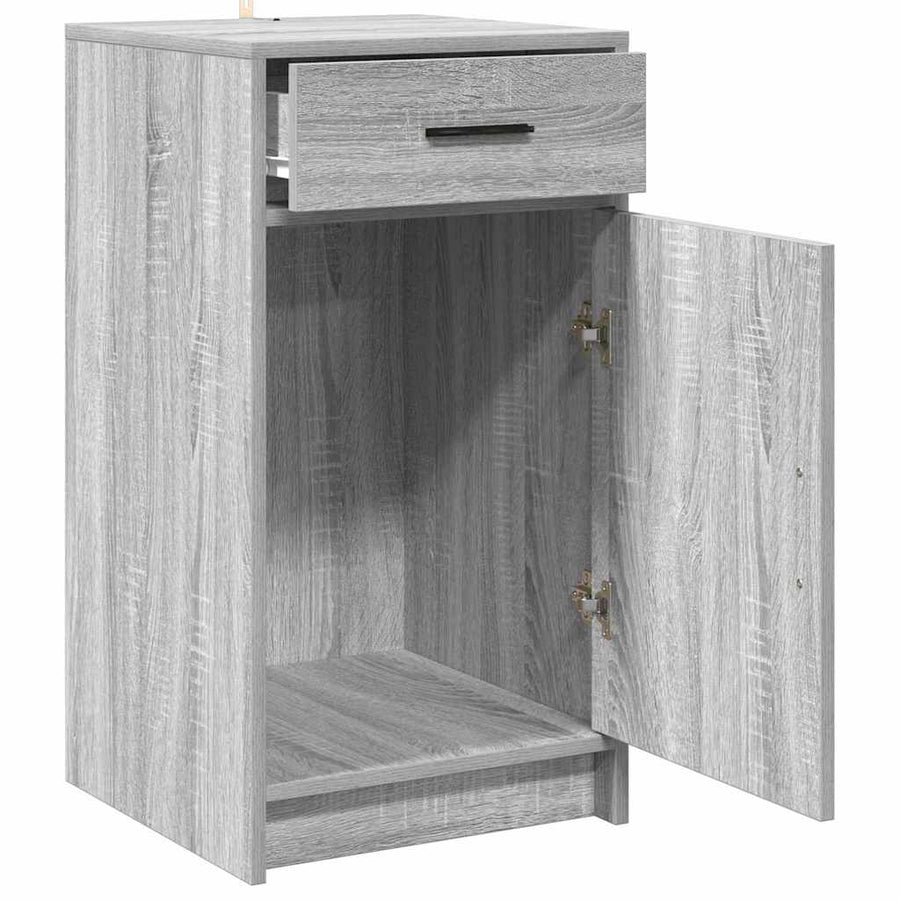 Dressoir met lade Grijs Sonoma 40 x 40,5 x 75 cm Bewerkt hout