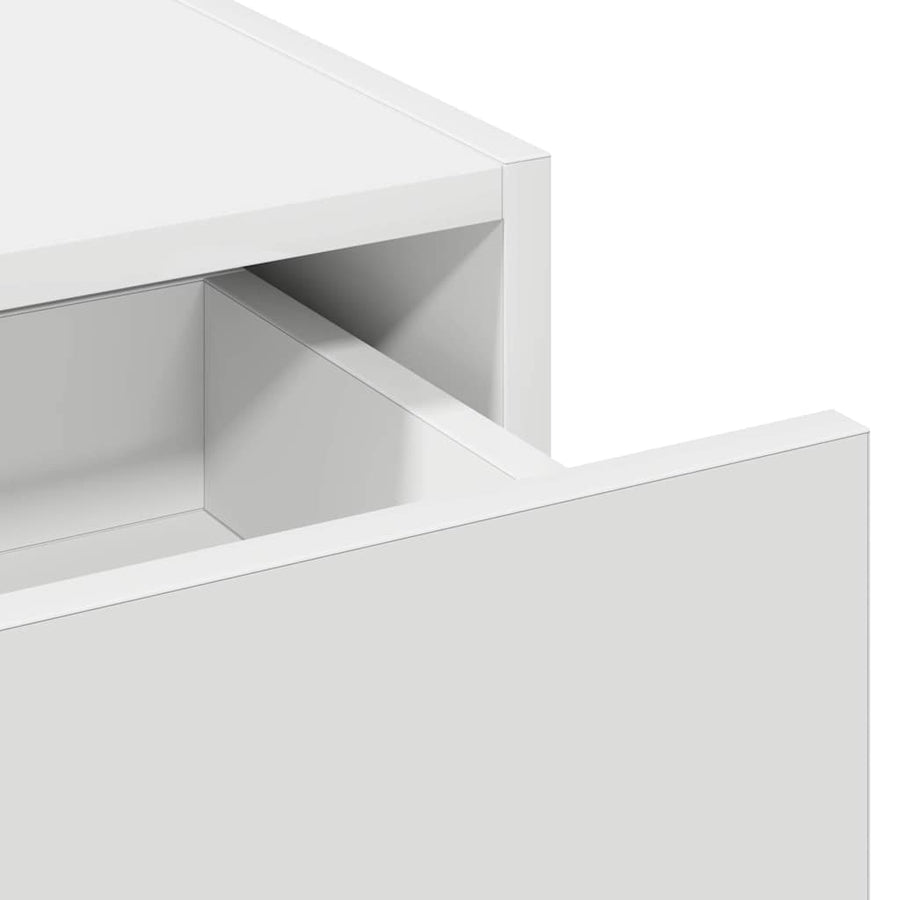 Plafondtafel met lade Wit 100 x 40 x 70 cm Bewerkt hout