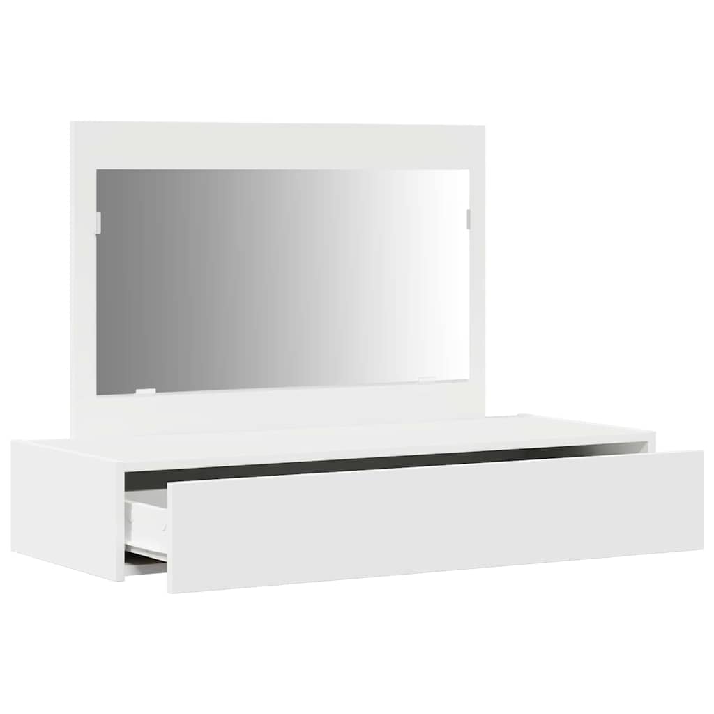 Plafondtafel met lade Wit 100 x 40 x 70 cm Bewerkt hout