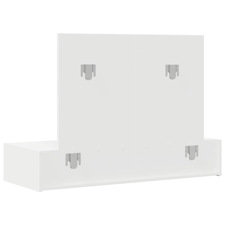 Plafondtafel met lade Wit 100 x 40 x 70 cm Bewerkt hout
